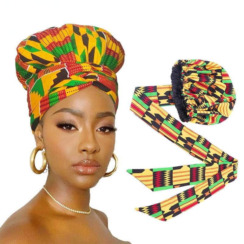 Grand couvre-chef turban africain Ankara