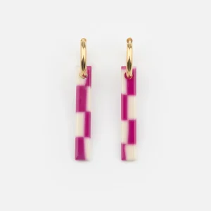 Boucles d'oreilles TSUKIJI - Carreaux -